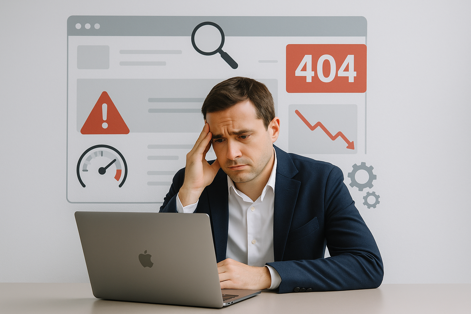 errores comunes al crear una página web profesional